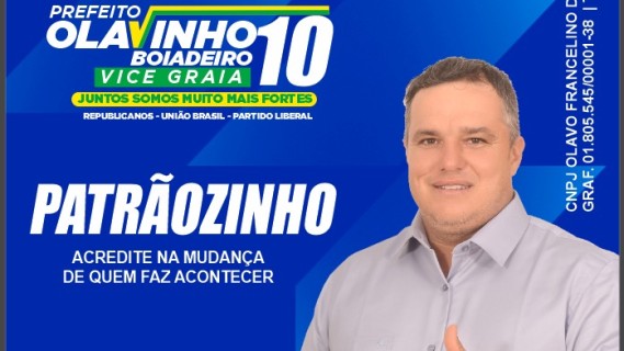 ENTREVISTA COM O CANDIDATO A VEREADOR PATRÃOZINHO